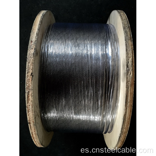 Cuerda de alambre de acero galvanizado de 7x7 DIA.1.5MM